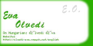 eva olvedi business card